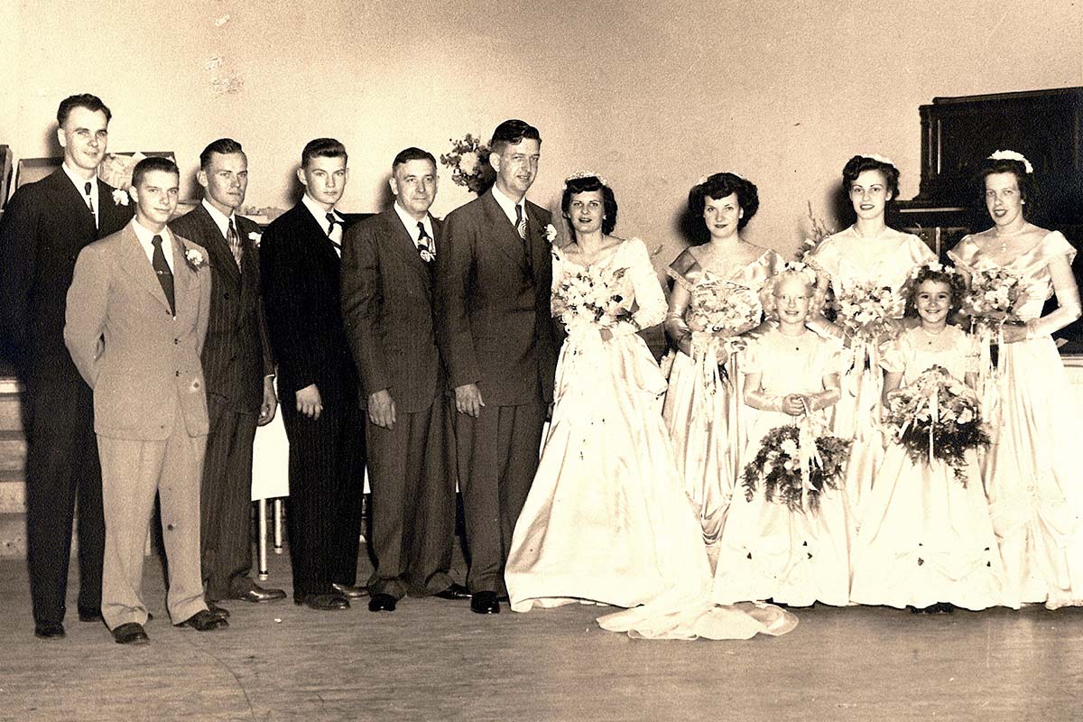 Wedding of Sheldon and Ruth (Richter) Burmaster